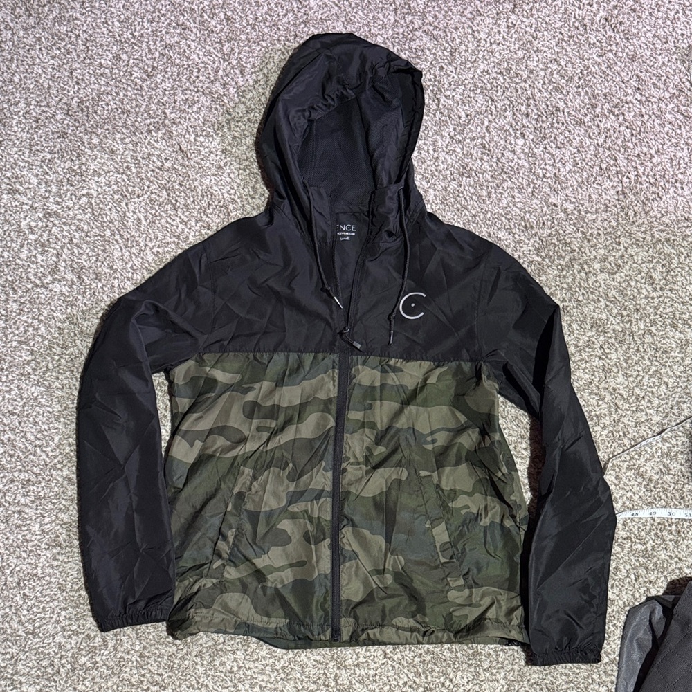 Camo Black Hooded Jacket